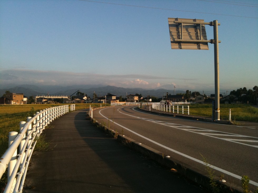 A main road leading to my town.