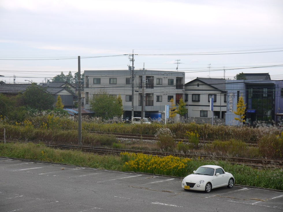Rainy day view from my "balcony."
