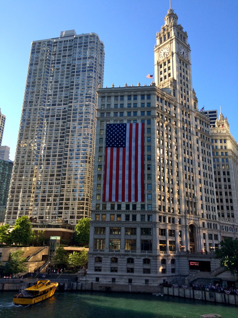 Michigan Avenue & Wacker Drive, Chicago, July 4, 2014.